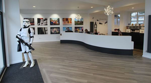 Picture of the inside of the office in the UK